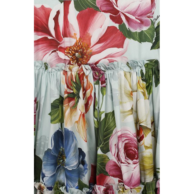 Хлопковая юбка Dolce & Gabbana L53I51/HS5GB/8-14 Фото 3