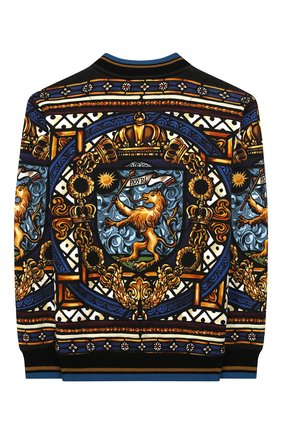 Детский хлопковый свитшот DOLCE & GABBANA разноцветного цвета по цене 15500 руб., арт. L4JW70/G7VIT/2-6 | Фото 2 Детский хлопковый свитшот DOLCE & GABBANA разноцветного цвета, арт. L4JW70/G7VIT/2-6 | Фото 2