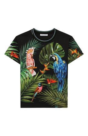 Детская хлопковая футболка DOLCE & GABBANA разноцветного цвета по цене 10450 руб., арт. L4JTBL/G7WGC/2-6 | Фото 1 Детская хлопковая футболка DOLCE & GABBANA разноцветного цвета, арт. L4JTBL/G7WGC/2-6 | Фото 1