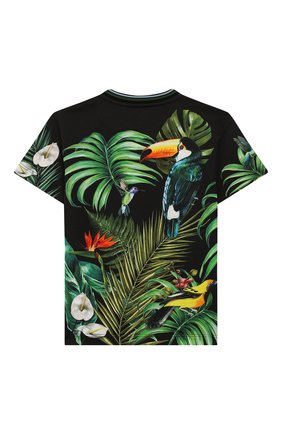 Детская хлопковая футболка DOLCE & GABBANA разноцветного цвета по цене 10450 руб., арт. L4JTBL/G7WGC/2-6 | Фото 2 Детская хлопковая футболка DOLCE & GABBANA разноцветного цвета, арт. L4JTBL/G7WGC/2-6 | Фото 2