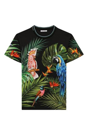 Детская хлопковая футболка DOLCE & GABBANA разноцветного цвета по цене 11150 руб., арт. L4JTBL/G7WGC/8-14 | Фото 1 Детская хлопковая футболка DOLCE & GABBANA разноцветного цвета, арт. L4JTBL/G7WGC/8-14 | Фото 1