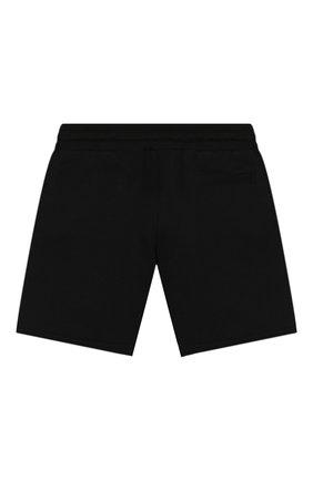 Детские хлопковые шорты DOLCE & GABBANA черного цвета по цене 11150 руб., арт. L4JQG6/G7WGG/2-6 | Фото 2 Детские хлопковые шорты DOLCE & GABBANA черного цвета, арт. L4JQG6/G7WGG/2-6 | Фото 2