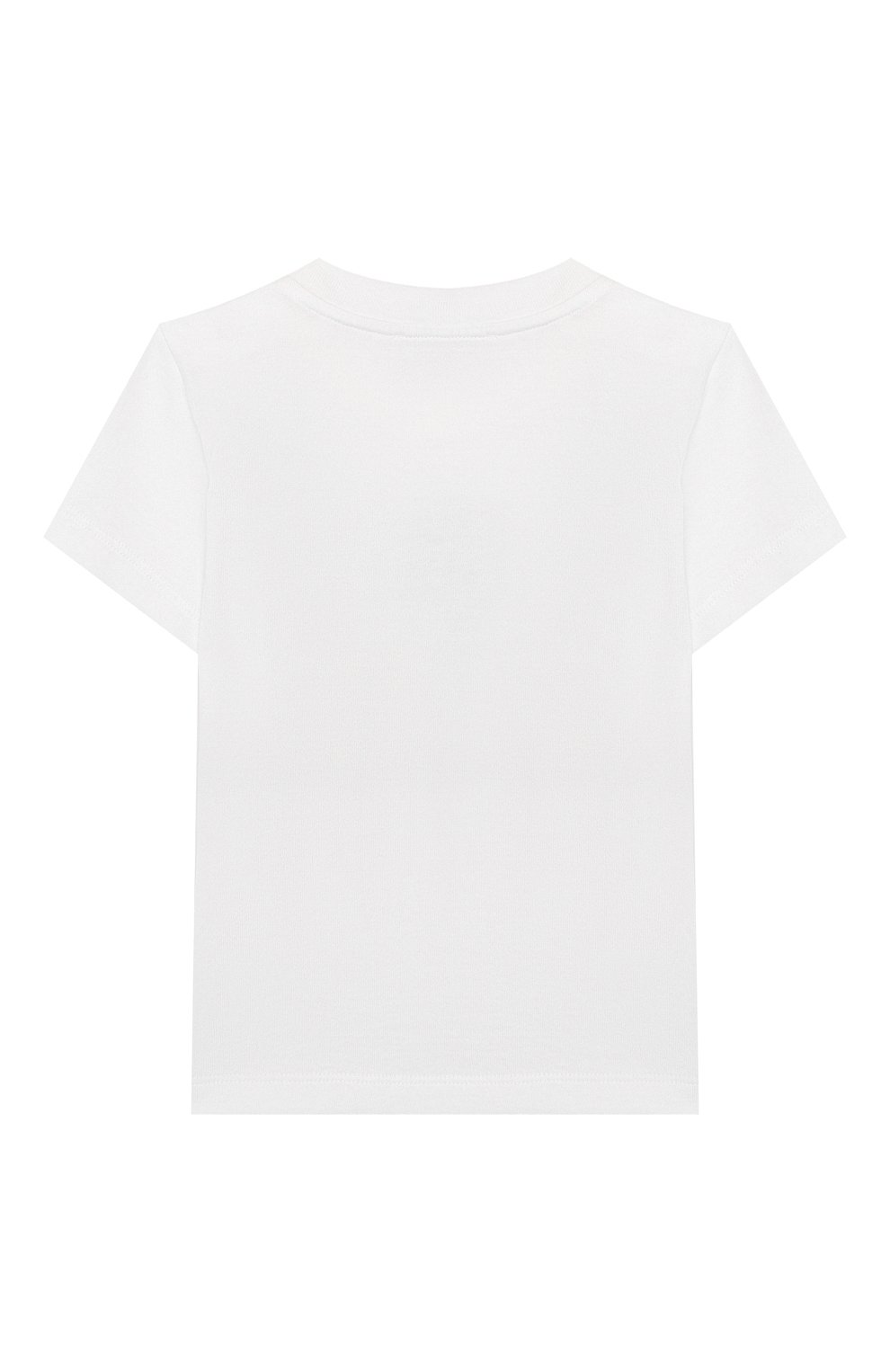 Детский хлопковая футболка DOLCE & GABBANA белого цвета, арт. L2JTAZ/G7WCQ | Фото 2 (Рукава: Короткие; Региональные ограничения белый список (Axapta Mercury): RU; Материал внешний: Хлопок; Кросс-КТ НВ: Футболка; Ростовка одежда: 3 года | 98 см)