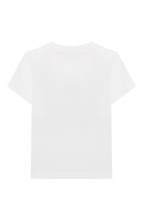 Детский хлопковая футболка DOLCE & GABBANA белого цвета, арт. L2JTAZ/G7WCQ | Фото 2 (Материал внешний: Хлопок; Рукава: Короткие; Региональные ограничения белый список (Axapta Mercury): RU; Кросс-КТ НВ: Футболка; Ростовка одежда: 3 года | 98 см)