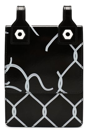 Мужская кожаная сумка OFF-WHITE черного цвета по цене 57400 руб., арт. 0MNA100S207200301001 | Фото 1 Мужская кожаная сумка OFF-WHITE черного цвета, арт. 0MNA100S207200301001 | Фото 1