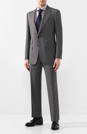 Мужская сорочка из смеси льна и хлопка ERMENEGILDO ZEGNA серого цвета по цене 27350 руб., арт. 701602/9MS0BA | Фото 2 Мужская сорочка из смеси льна и хлопка ERMENEGILDO ZEGNA серого цвета, арт. 701602/9MS0BA | Фото 2