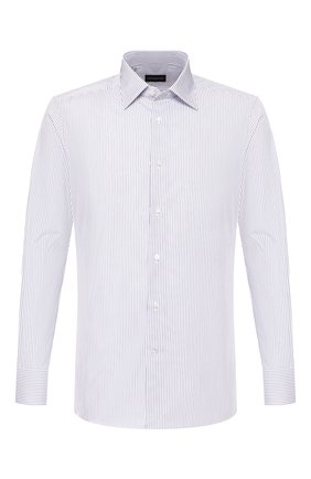 Мужская хлопковая сорочка ERMENEGILDO ZEGNA синего цвета по цене 26100 руб., арт. 701334/9MS0PA | Фото 1 Мужская хлопковая сорочка ERMENEGILDO ZEGNA синего цвета, арт. 701334/9MS0PA | Фото 1