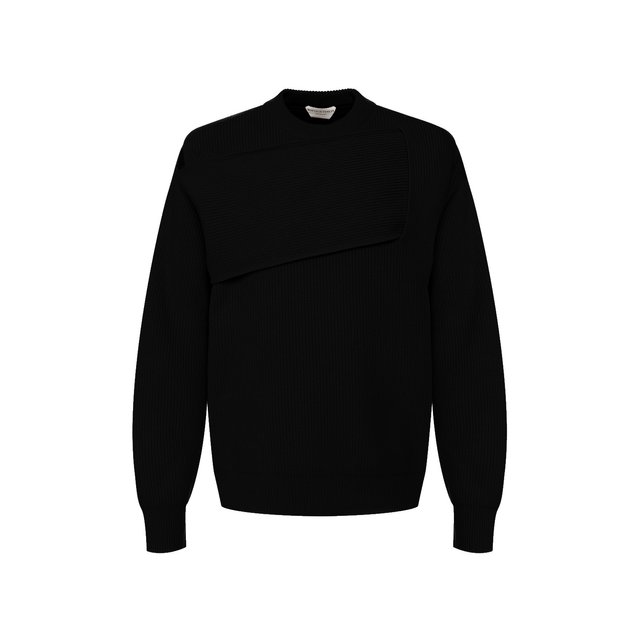 Кашемировый свитер Bottega Veneta черного цвета