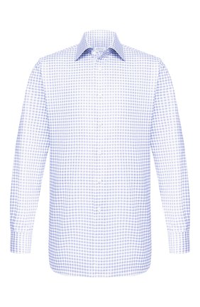 Мужская хлопковая сорочка BRIONI голубого цвета по цене 43900 руб., арт. RCLU1S/P909H | Фото 1 Мужская хлопковая сорочка BRIONI голубого цвета, арт. RCLU1S/P909H | Фото 1
