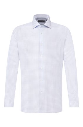 Мужская хлопковая сорочка CORNELIANI голубого цвета по цене 22500 руб., арт. 85P100-0111530/00 | Фото 1 Мужская хлопковая сорочка CORNELIANI голубого цвета, арт. 85P100-0111530/00 | Фото 1