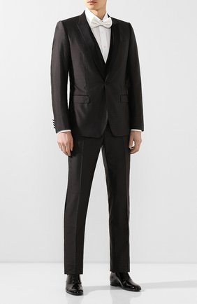 Мужской шелковый смокинг-тройка DOLCE & GABBANA черного цвета по цене 287000 руб., арт. GK1EMT/FJ1HG | Фото 1 Мужской шелковый смокинг-тройка DOLCE & GABBANA черного цвета, арт. GK1EMT/FJ1HG | Фото 1