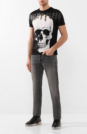 Мужская хлопковая футболка PHILIPP PLEIN черного цвета по цене 54360 руб., арт. S20C MTK4257 PJY002N | Фото 2 Мужская хлопковая футболка PHILIPP PLEIN черного цвета, арт. S20C MTK4257 PJY002N | Фото 2