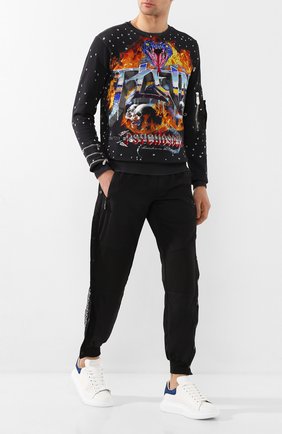 Мужской джоггеры PHILIPP PLEIN черного цвета по цене 54360 руб., арт. S20C MJT1535 PJO002N | Фото 2 Мужской джоггеры PHILIPP PLEIN черного цвета, арт. S20C MJT1535 PJO002N | Фото 2