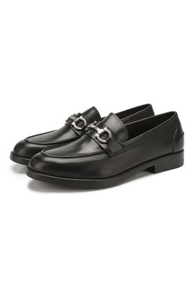 Мужские кожаные лоферы SALVATORE FERRAGAMO черного цвета по цене 41300 руб., арт. Z-07042293E | Фото 1 Мужские кожаные лоферы SALVATORE FERRAGAMO черного цвета, арт. Z-07042293E | Фото 1