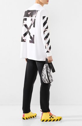 Мужские текстильные кеды OFF-WHITE желтого цвета по цене 29950 руб., арт. 0MIA119S20D330386010 | Фото 2 Мужские текстильные кеды OFF-WHITE желтого цвета, арт. 0MIA119S20D330386010 | Фото 2