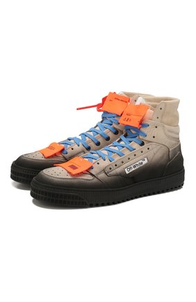 Мужские кожаные кеды off-court 3.0 OFF-WHITE бежевого цвета по цене 45900 руб., арт. 0MIA065S20G930434810 | Фото 1 Мужские кожаные кеды off-court 3.0 OFF-WHITE бежевого цвета, арт. 0MIA065S20G930434810 | Фото 1