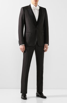 Мужские кожаные оксфорды SAINT LAURENT черного цвета по цене 47800 руб., арт. 607931/0D500 | Фото 2 Мужские кожаные оксфорды SAINT LAURENT черного цвета, арт. 607931/0D500 | Фото 2