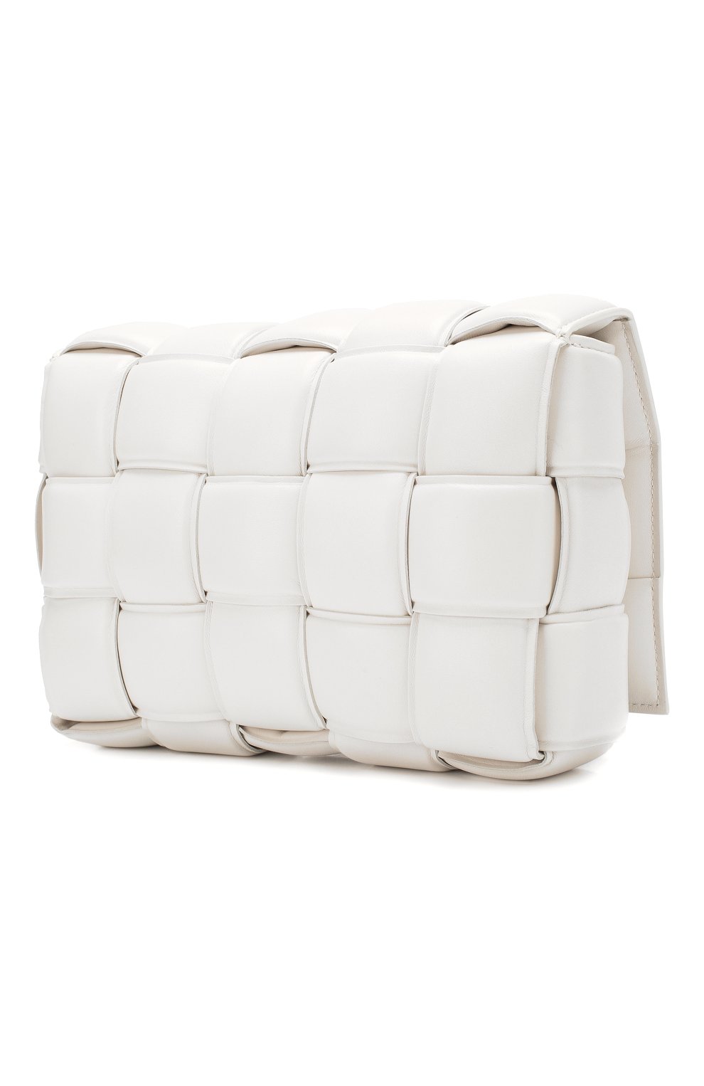 Женская сумка padded cassette BOTTEGA VENETA белого цвета по цене 199500 руб., арт. 591970/VCQR1 | Фото 3 Женская сумка padded cassette BOTTEGA VENETA белого цвета, арт. 591970/VCQR1 | Фото 3