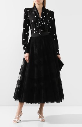 Женская юбка-миди DOLCE & GABBANA черного цвета по цене 215500 руб., арт. F4BQPT/HLM1W | Фото 2 Женская юбка-миди DOLCE & GABBANA черного цвета, арт. F4BQPT/HLM1W | Фото 2