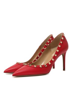 Женская кожаные туфли valentino garavani rockstud VALENTINO красного цвета по цене 47900 руб., арт. TW0S0A04/VCE | Фото 1 Женская кожаные туфли valentino garavani rockstud VALENTINO красного цвета, арт. TW0S0A04/VCE | Фото 1