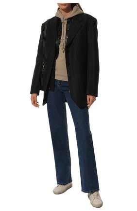 Женские текстильные кеды court classic SAINT LAURENT белого цвета по цене 38200 руб., арт. 610648/GUP10 | Фото 2 Женские текстильные кеды court classic SAINT LAURENT белого цвета, арт. 610648/GUP10 | Фото 2