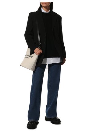 Женские кожаные кроссовки triple s BALENCIAGA черного цвета по цене 79950 руб., арт. 524039/W2FA1 | Фото 2 Женские кожаные кроссовки triple s BALENCIAGA черного цвета, арт. 524039/W2FA1 | Фото 2
