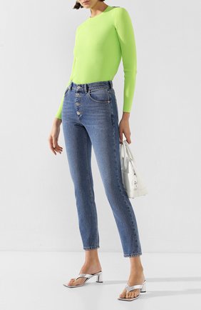 Женские кожаные мюли double square BALENCIAGA серебряного цвета по цене 52300 руб., арт. 609639/WA973 | Фото 2 Женские кожаные мюли double square BALENCIAGA серебряного цвета, арт. 609639/WA973 | Фото 2