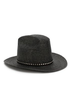 Женская шляпа SAINT LAURENT черного цвета по цене 61400 руб., арт. 611267/3YE42 | Фото 1 Женская шляпа SAINT LAURENT черного цвета, арт. 611267/3YE42 | Фото 1