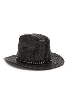 Женская шляпа SAINT LAURENT черного цвета по цене 61400 руб., арт. 611267/3YE42 | Фото 2 Женская шляпа SAINT LAURENT черного цвета, арт. 611267/3YE42 | Фото 2