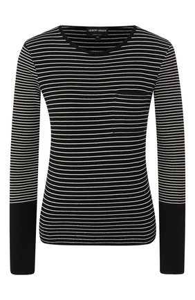 Женский пуловер из вискозы GIORGIO ARMANI черного цвета по цене 84800 руб., арт. 3HAM07/AM25Z | Фото 1 Женский пуловер из вискозы GIORGIO ARMANI черного цвета, арт. 3HAM07/AM25Z | Фото 1