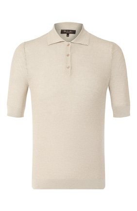 Женское поло LORO PIANA светло-бежевого цвета по цене 92400 руб., арт. FAL1023 | Фото 1 Женское поло LORO PIANA светло-бежевого цвета, арт. FAL1023 | Фото 1