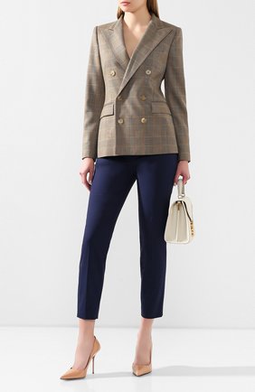 Женские укороченные брюки RALPH LAUREN синего цвета по цене 62300 руб., арт. 290803714 | Фото 2 Женские укороченные брюки RALPH LAUREN синего цвета, арт. 290803714 | Фото 2