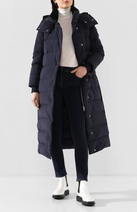 Женский пуховое пальто BURBERRY темно-синего цвета по цене 119000 руб., арт. 8025749 | Фото 2 Женский пуховое пальто BURBERRY темно-синего цвета, арт. 8025749 | Фото 2