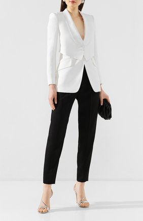 Женский жакет ALEXANDER MCQUEEN белого цвета по цене 218500 руб., арт. 621339/QEAAA | Фото 2 Женский жакет ALEXANDER MCQUEEN белого цвета, арт. 621339/QEAAA | Фото 2