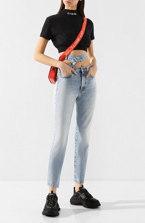 Женские джинсы HERON PRESTON голубого цвета по цене 42950 руб., арт. HWYA007R206410107301 | Фото 2 Женские джинсы HERON PRESTON голубого цвета, арт. HWYA007R206410107301 | Фото 2