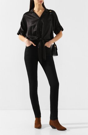 Женские джинсы SAINT LAURENT черного цвета по цене 37200 руб., арт. 614478/Y0500 | Фото 2 Женские джинсы SAINT LAURENT черного цвета, арт. 614478/Y0500 | Фото 2