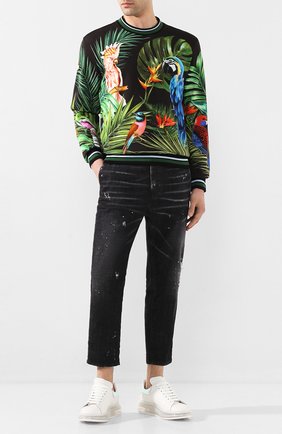 Мужской хлопковый свитшот DOLCE & GABBANA разноцветного цвета по цене 43650 руб., арт. G90W6T/FI7U1 | Фото 2 Мужской хлопковый свитшот DOLCE & GABBANA разноцветного цвета, арт. G90W6T/FI7U1 | Фото 2