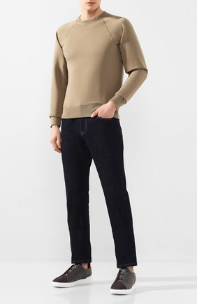 Мужской хлопковый свитшот TOM FORD хаки цвета по цене 51950 руб., арт. BU265/TFJ985 | Фото 2 Мужской хлопковый свитшот TOM FORD хаки цвета, арт. BU265/TFJ985 | Фото 2