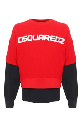 Мужской хлопковый свитшот DSQUARED2 красного цвета по цене 38450 руб., арт. S78GU0038/S25427 | Фото 1 Мужской хлопковый свитшот DSQUARED2 красного цвета, арт. S78GU0038/S25427 | Фото 1