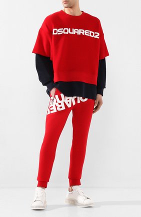 Мужской хлопковый свитшот DSQUARED2 красного цвета по цене 38450 руб., арт. S78GU0038/S25427 | Фото 2 Мужской хлопковый свитшот DSQUARED2 красного цвета, арт. S78GU0038/S25427 | Фото 2