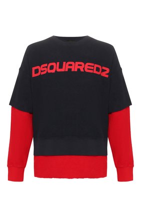 Мужской хлопковый свитшот DSQUARED2 темно-синего цвета по цене 38450 руб., арт. S78GU0038/S25427 | Фото 1 Мужской хлопковый свитшот DSQUARED2 темно-синего цвета, арт. S78GU0038/S25427 | Фото 1