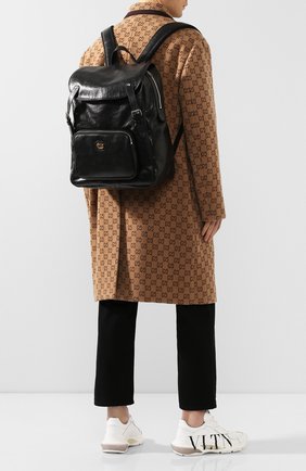 Мужской кожаные рюкзак GUCCI черного цвета по цене 159300 руб., арт. 575823/1GZBX | Фото 2 Мужской кожаные рюкзак GUCCI черного цвета, арт. 575823/1GZBX | Фото 2