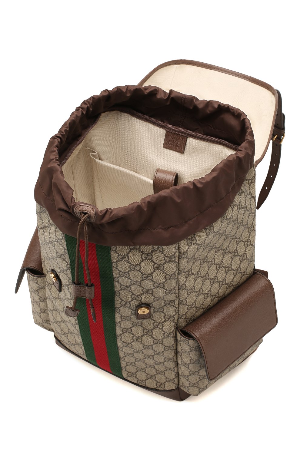 Мужской рюкзак ophidia gg GUCCI бежевого цвета по цене 160800 руб., арт. 598140/HUHAT | Фото 4 Мужской рюкзак ophidia gg GUCCI бежевого цвета, арт. 598140/HUHAT | Фото 4