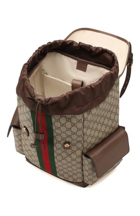 Мужской рюкзак ophidia gg GUCCI бежевого цвета по цене 160800 руб., арт. 598140/HUHAT | Фото 4 Мужской рюкзак ophidia gg GUCCI бежевого цвета, арт. 598140/HUHAT | Фото 4