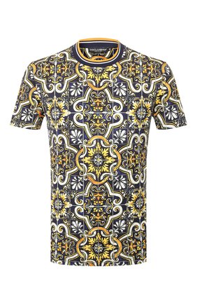 Мужская хлопковая футболка DOLCE & GABBANA разноцветного цвета по цене 44350 руб., арт. G8KD0T/FI7VN | Фото 1 Мужская хлопковая футболка DOLCE & GABBANA разноцветного цвета, арт. G8KD0T/FI7VN | Фото 1