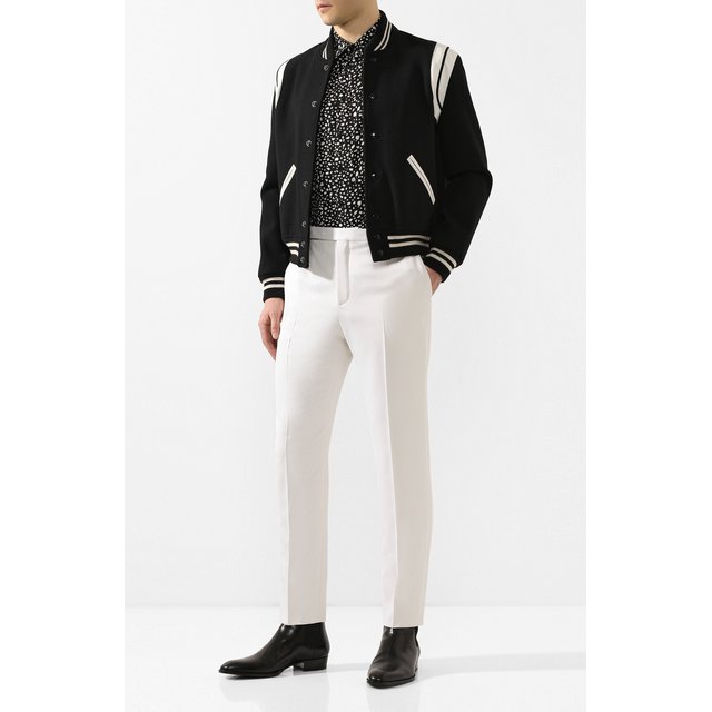 Шерстяные брюки Yves Saint Laurent 10916967