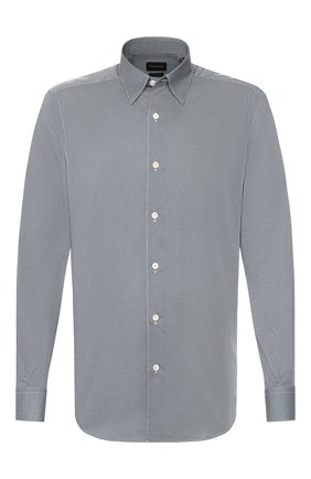 Мужская хлопковая сорочка ERMENEGILDO ZEGNA зеленого цвета по цене 29950 руб., арт. UUX02/SAL2 | Фото 1 Мужская хлопковая сорочка ERMENEGILDO ZEGNA зеленого цвета, арт. UUX02/SAL2 | Фото 1