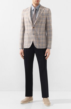Мужская хлопковая сорочка ERMENEGILDO ZEGNA зеленого цвета по цене 29950 руб., арт. UUX02/SAL2 | Фото 2 Мужская хлопковая сорочка ERMENEGILDO ZEGNA зеленого цвета, арт. UUX02/SAL2 | Фото 2