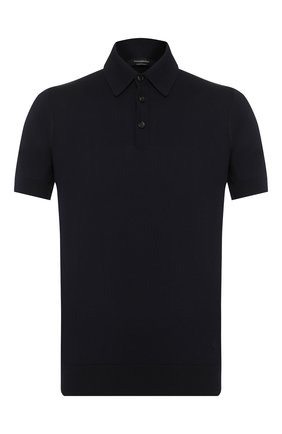 Мужское хлопковое поло ERMENEGILDO ZEGNA темно-синего цвета по цене 59950 руб., арт. UUC90/C32 | Фото 1 Мужское хлопковое поло ERMENEGILDO ZEGNA темно-синего цвета, арт. UUC90/C32 | Фото 1