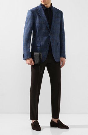 Мужская кожаная борсетка ERMENEGILDO ZEGNA черного цвета по цене 89950 руб., арт. C1578P-LHPTA | Фото 2 Мужская кожаная борсетка ERMENEGILDO ZEGNA черного цвета, арт. C1578P-LHPTA | Фото 2